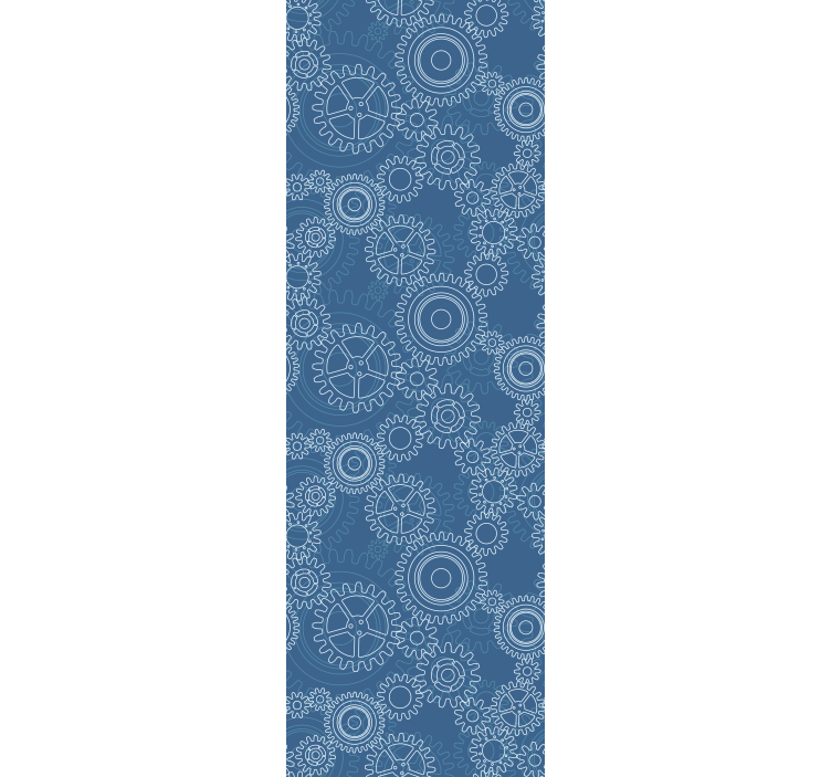 Rullegardin kontor 3d mønster av mekaniske kjeder - Tenstickers