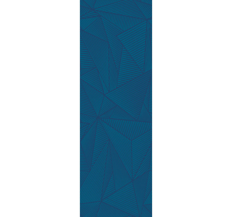 Rullegardin kontor blå geometrisk enkel mønster - Tenstickers