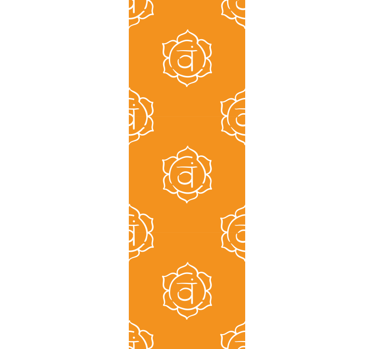 Rullegardin kontor vakkert sakral chakra symbol - Tenstickers