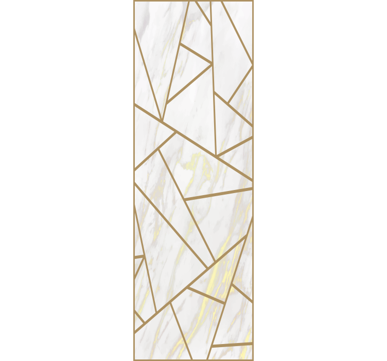 Rullegardin kontor marmor geometrisk mosaikk - Tenstickers