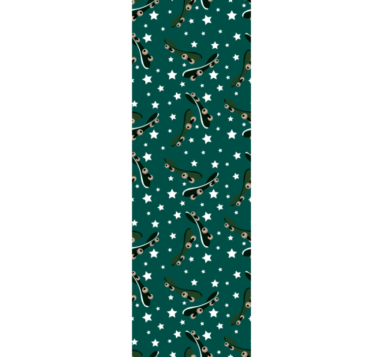 Rullegardin ungdom skate og stjerner - Tenstickers