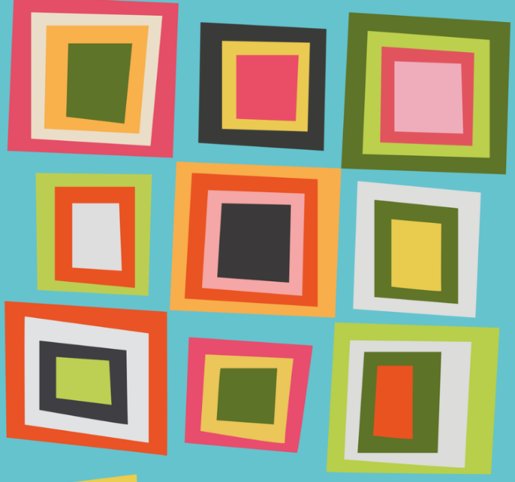 Fargerik rutete rullegardin ungdom - Tenstickers