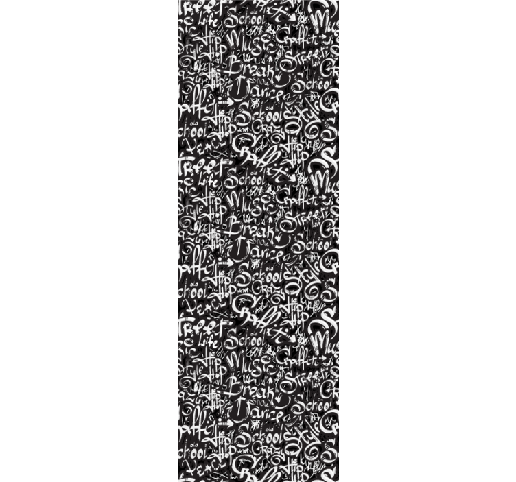 Rullegardin ungdom med graffiti design - Tenstickers