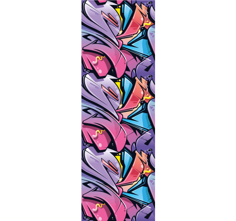 Rullegardin ungdom realistisk graffiti - Tenstickers