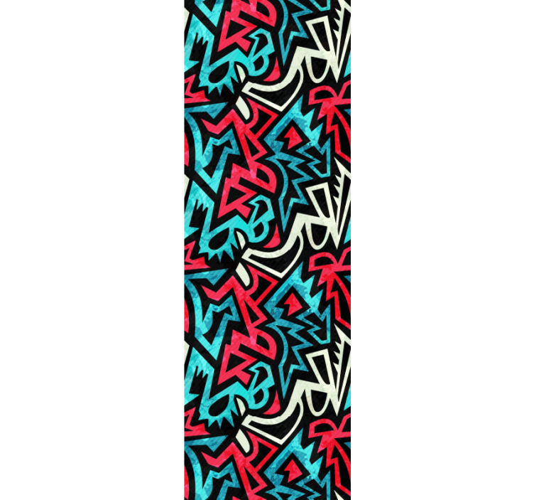 Rullegardin ungdom med urbant malemønster - Tenstickers