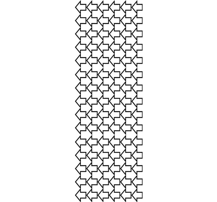 Rullegardin moderne med geometriske piler mønster - Tenstickers