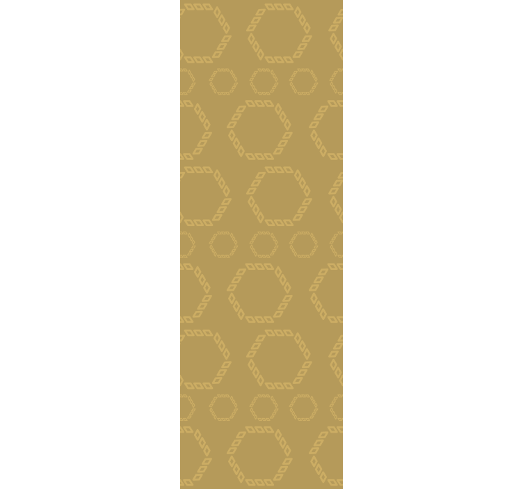 Rullegardin moderne med gull sekskant mønster - Tenstickers