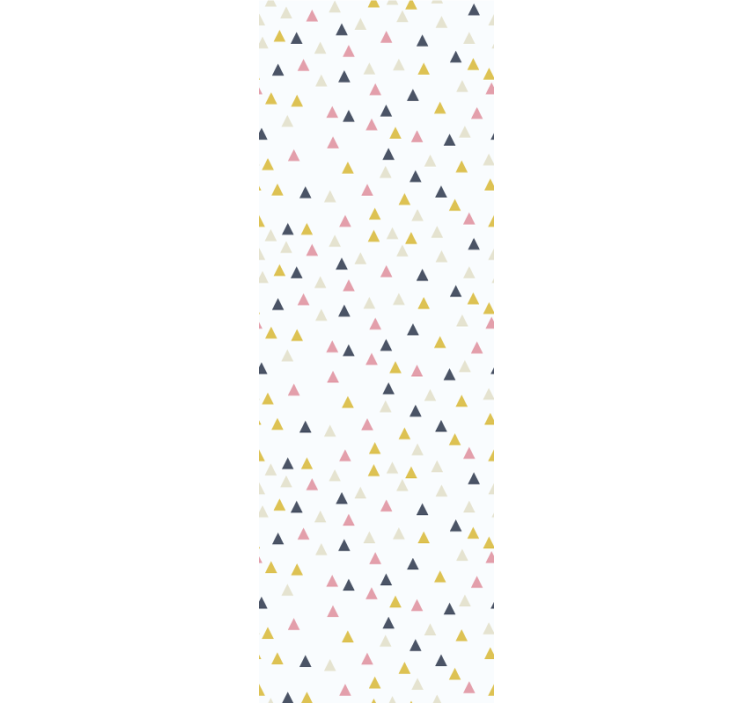 Rullegardin moderne med minimalistisk trekantmønster - Tenstickers