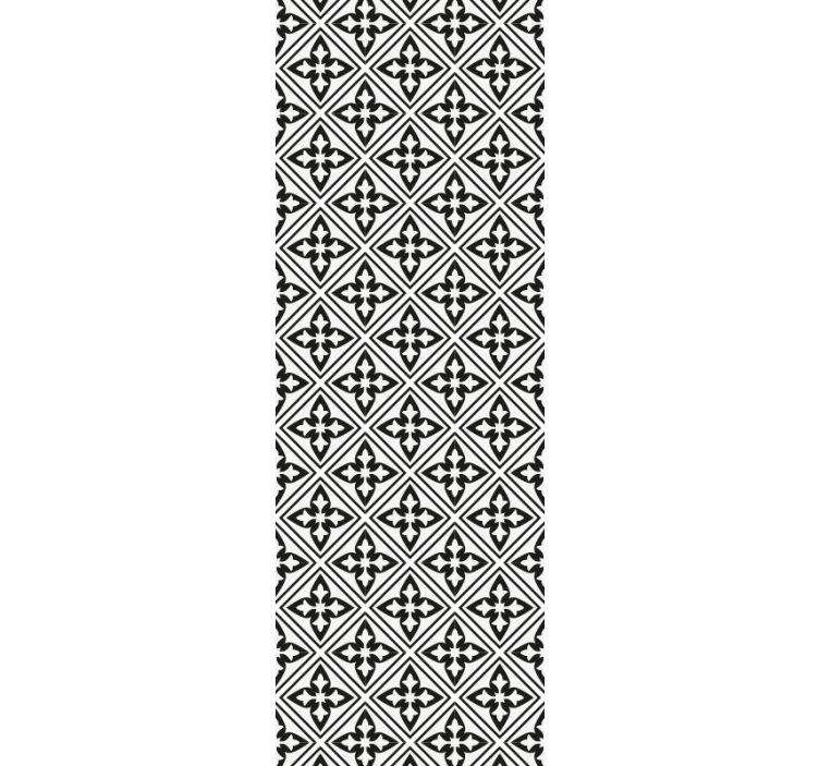 Rullegardin moderne blomstermønster - Tenstickers