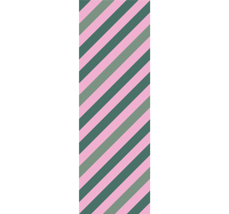 Rullegardin moderne pastell rosa og grønn blokk - Tenstickers