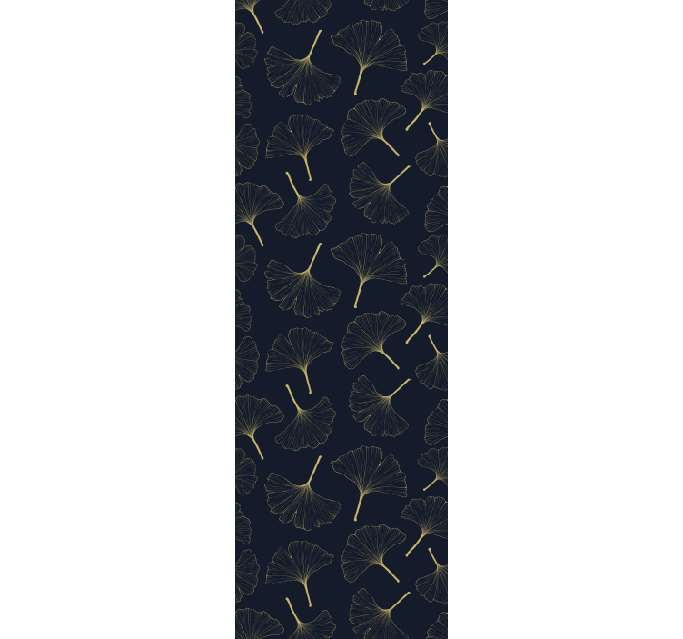 Rullegardin moderne 3d gyldne ginkgo-blader - Tenstickers