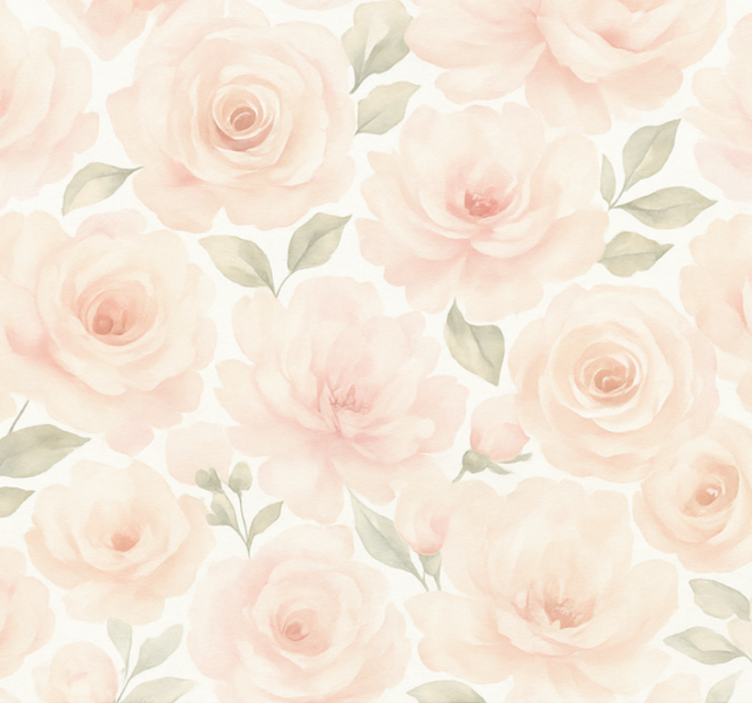 Rosa rullegardin pink peony vintage - Tenstickers
