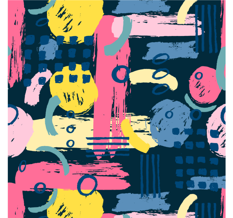 Fargerik abstrakt rullegardin stue - Tenstickers