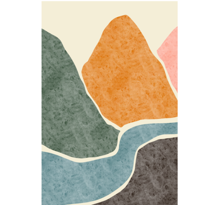 Rullegardin stue moderne abstrakt maleri - Tenstickers