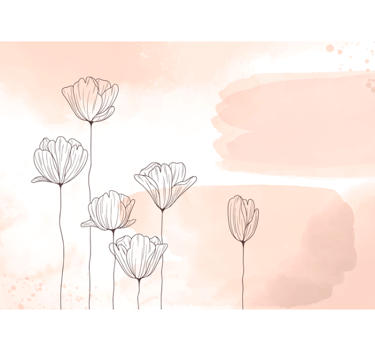 Rullegardin stue flores linje - Tenstickers