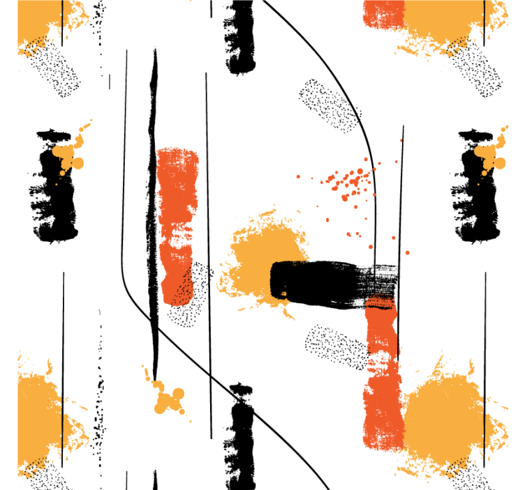 Rullegardin stue abstrakt linjemønster - Tenstickers