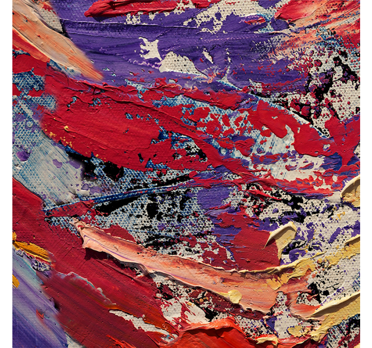 Rullegardin stue maleri med sprutfarger - Tenstickers