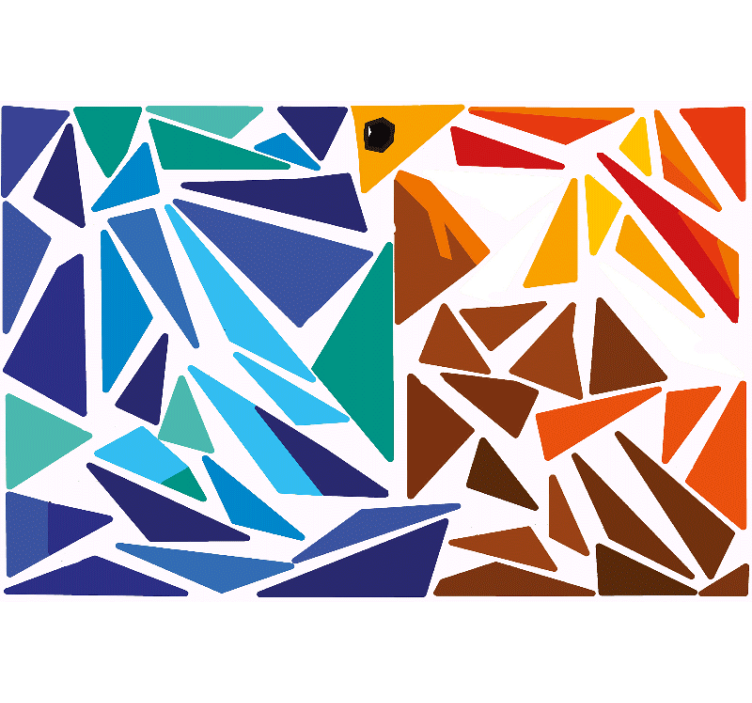 Rullegardin stue fugl klistremerke tavle - Tenstickers