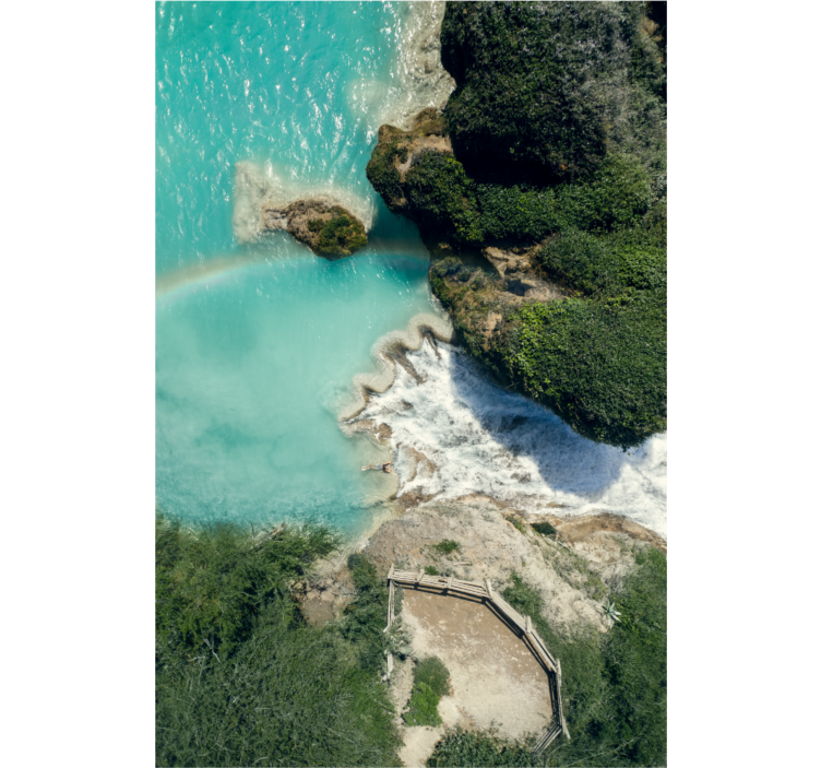 Rullegardin stue innsjø og hav - Tenstickers