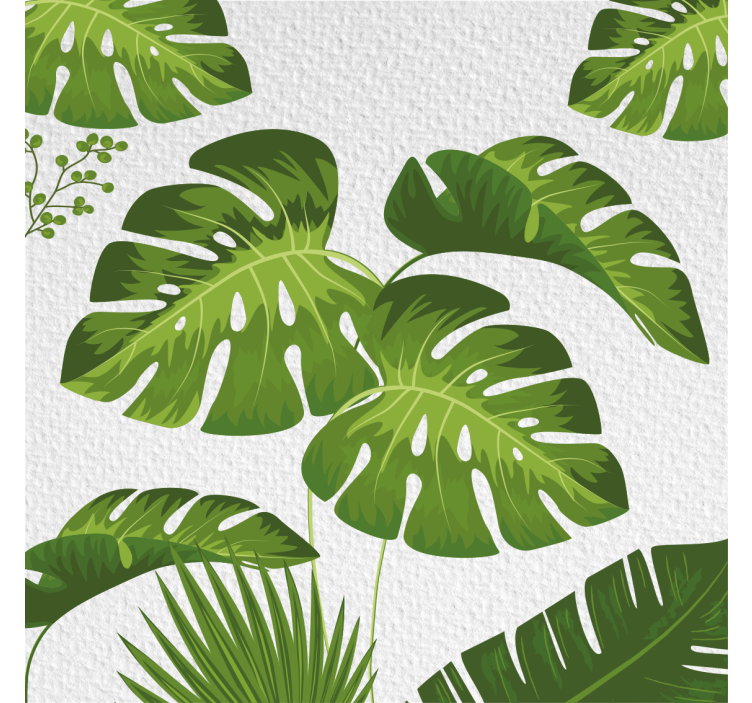 Rullegardin stue monstera blad - Tenstickers