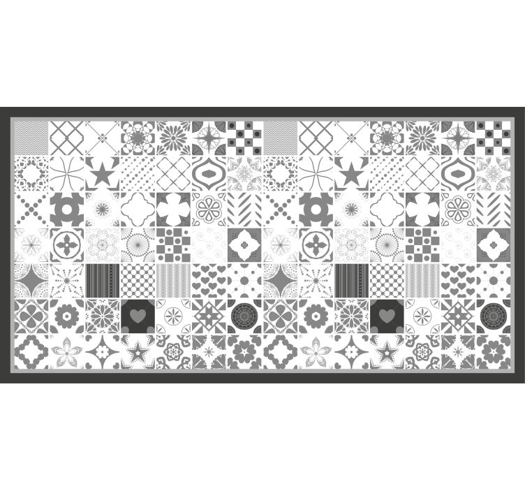 Rullegardin grå trujillo grå fliser - Tenstickers