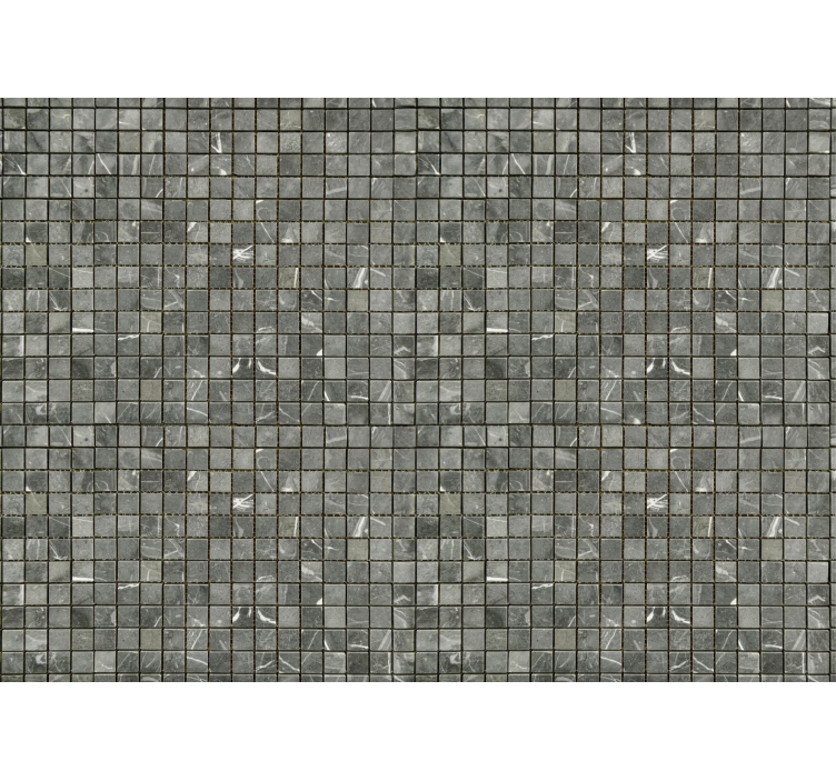 Rullegardin grå med svarte fliser - Tenstickers