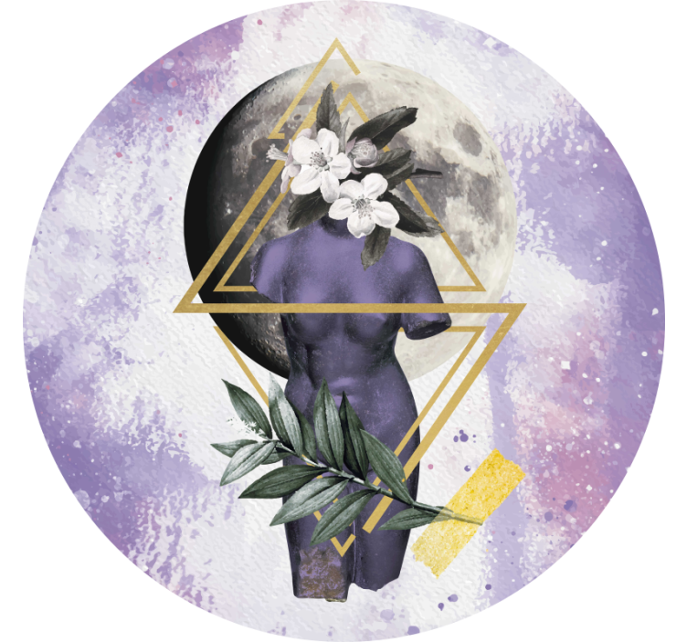 Rullegardin lilla digital collage - Tenstickers