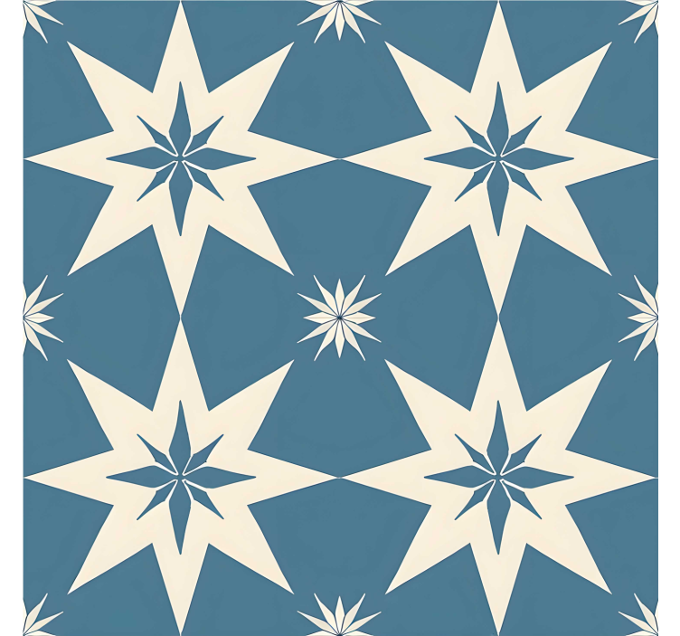 Rullegardin blå stjernedesign - Tenstickers