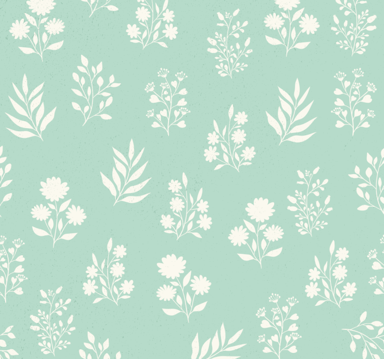 Rullegardin blå små blomster mønster - Tenstickers