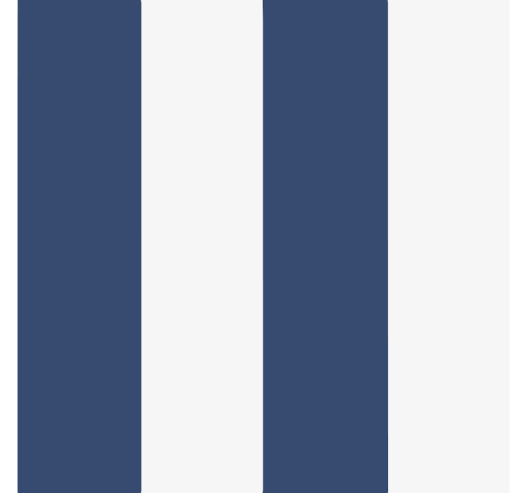 Rullegardin blå klassisk maritim stripe - Tenstickers