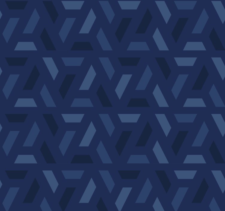 Rullegardin blå med triangles mønster - Tenstickers