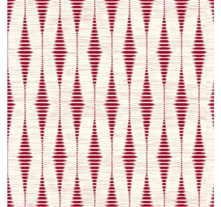 Rullegardin moderne rød rabaul ikat - Tenstickers