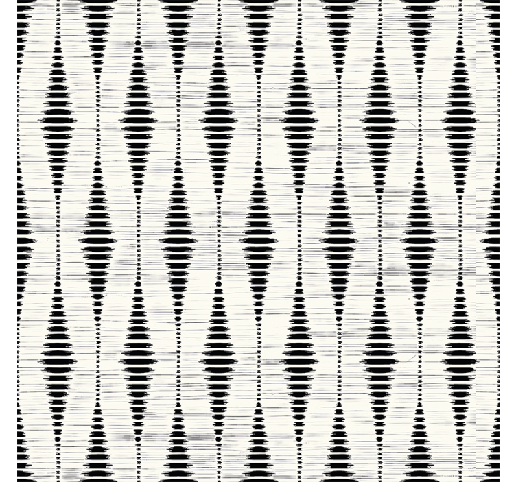 Rullegardin moderne black rabaul ikat - Tenstickers