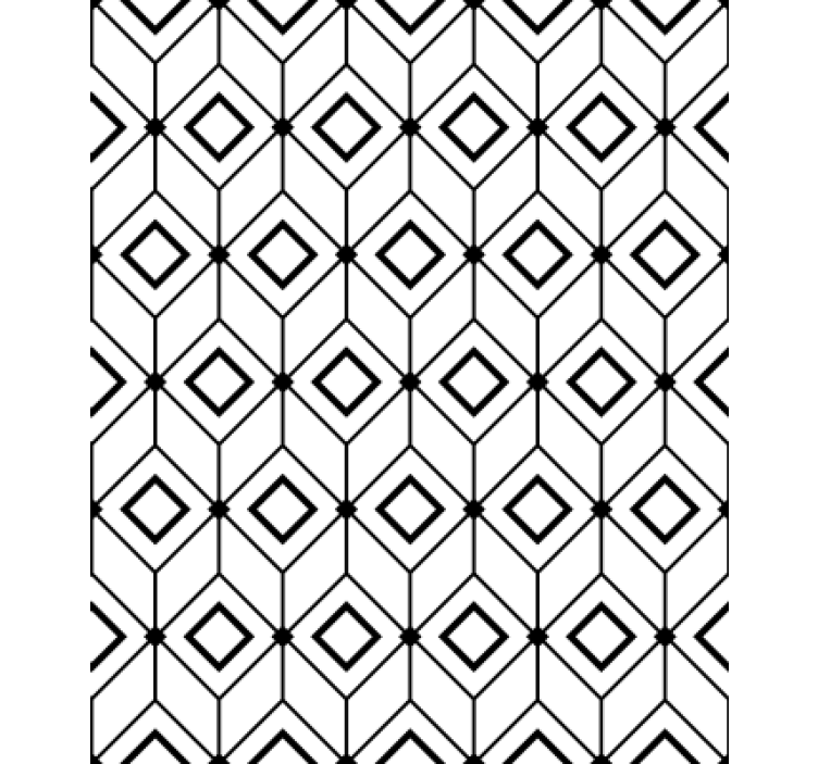 Rullegardin moderne med moderne diamantmotiv - Tenstickers