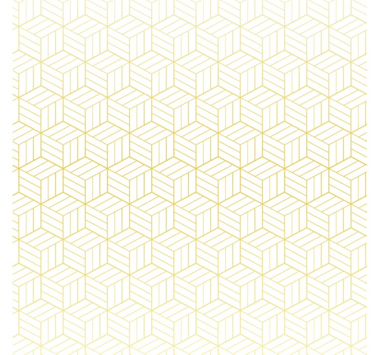 Rullegardin moderne geometriske kuber i gullfolie - Tenstickers