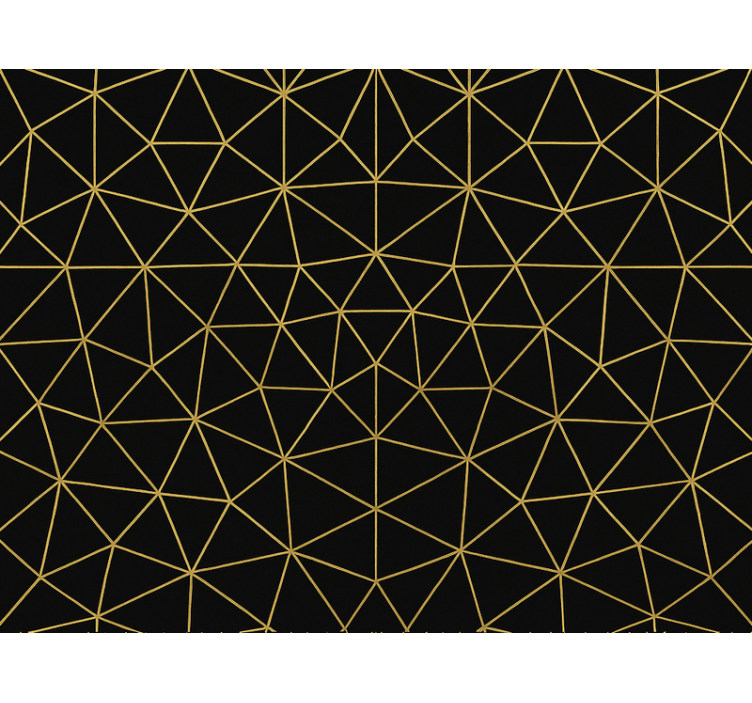 Rullegardin moderne midnight gold geometrisk nett - Tenstickers