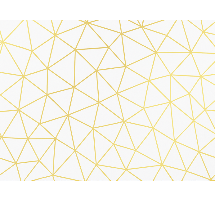Rullegardin moderne gyldent geometrisk prisme mosaikk - Tenstickers