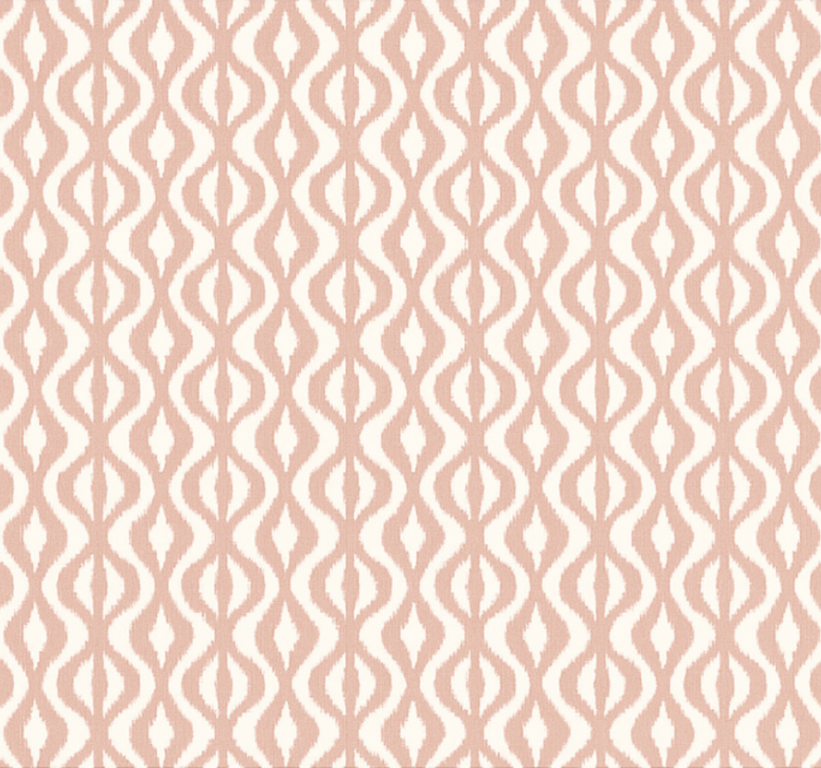 Rullegardin moderne støvet rosa ikat geometrisk - Tenstickers