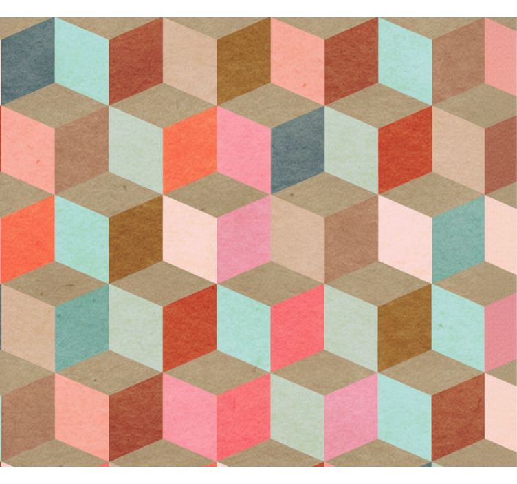 Rullegardin moderne pastell geometrisk kraftmønster - Tenstickers