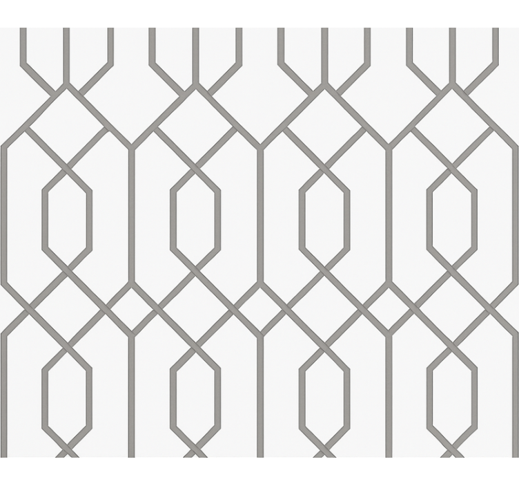 Moderne rullegardin grå geometrisk - Tenstickers