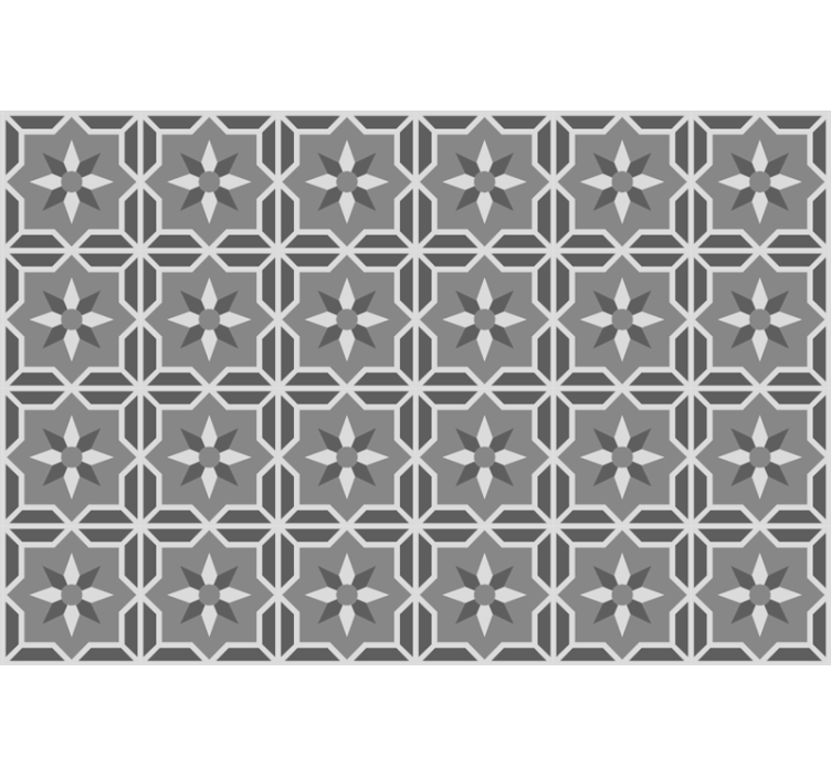 Rullegardin grå geometrisk med myk grå bakgrunn - Tenstickers