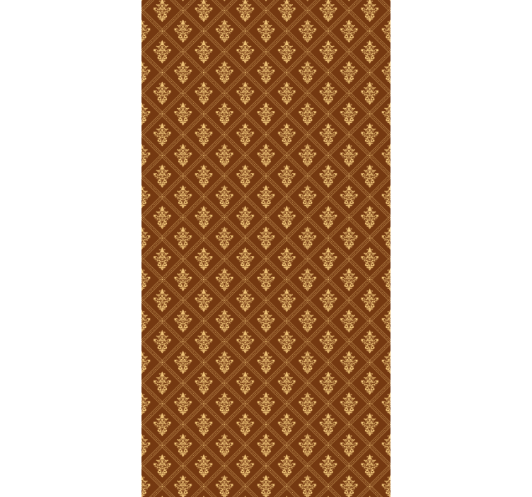 Utsmykket gyldent mønster rullegardin klassisk - Tenstickers