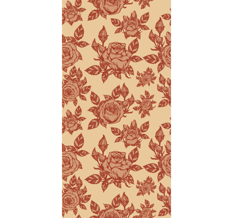 Rose blonder design stue rullegardin - Tenstickers