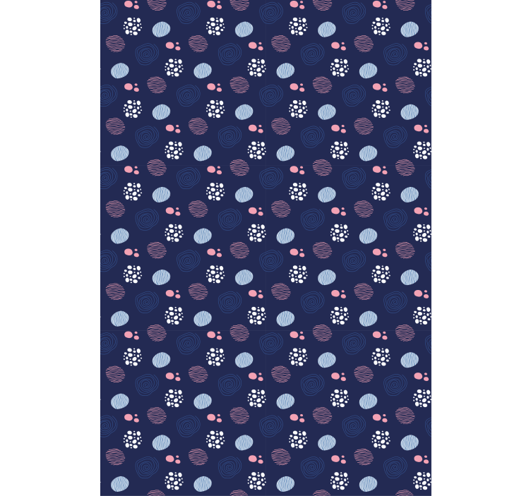 Abstrakte sirkelmønstre rullegardin tekstur - Tenstickers