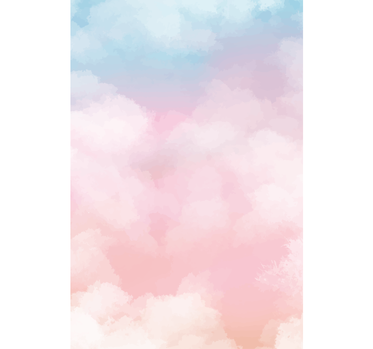 Akvarell pastell himmel sky soverom rullegardin - Tenstickers