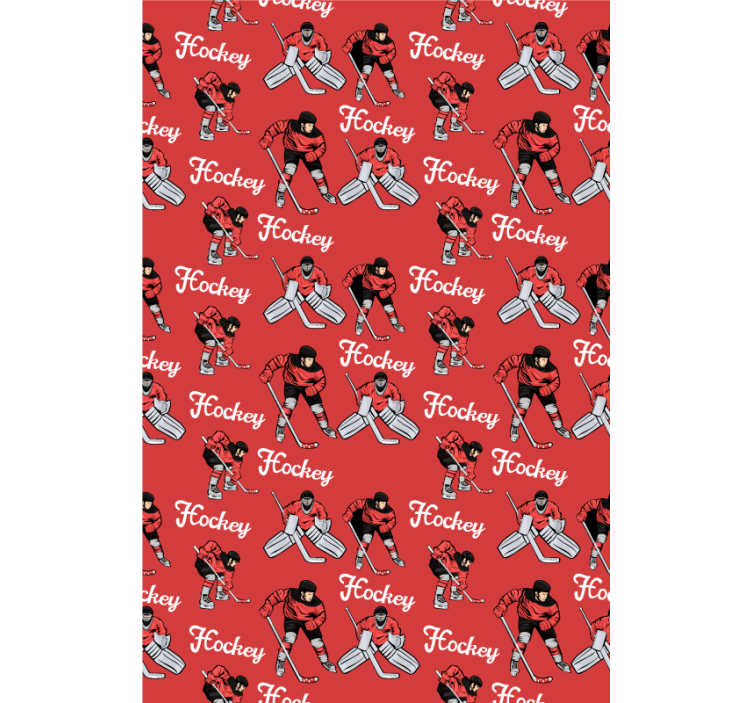 Hockeyspillere trykker rullegardin sport - Tenstickers