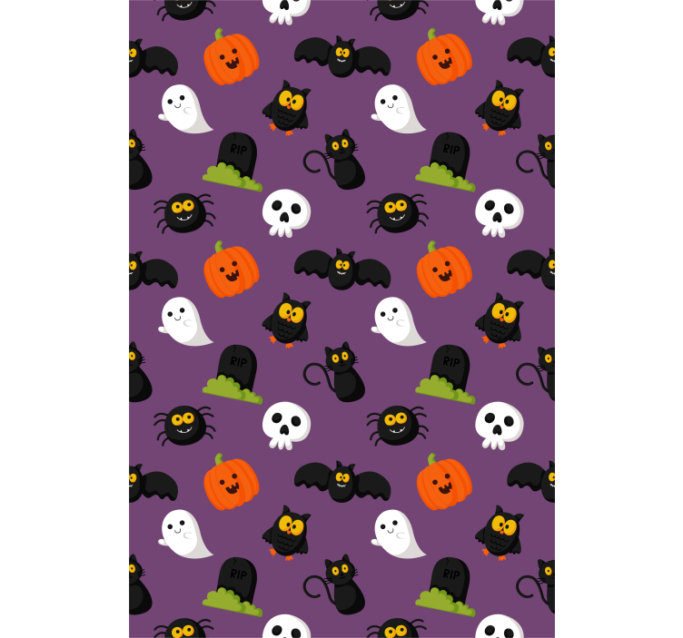 Karakterer med halloween-tema rullegardin morsomme - Tenstickers