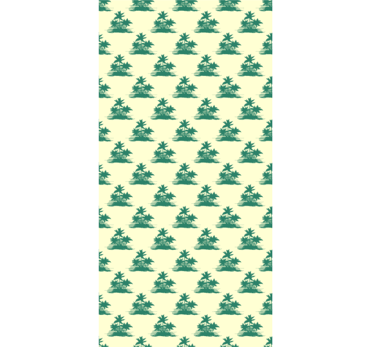 Tropiske palme silhuetter rullegardin trær - Tenstickers