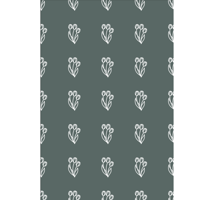 Elegant tulipanmotiv rullegardin blomster - Tenstickers