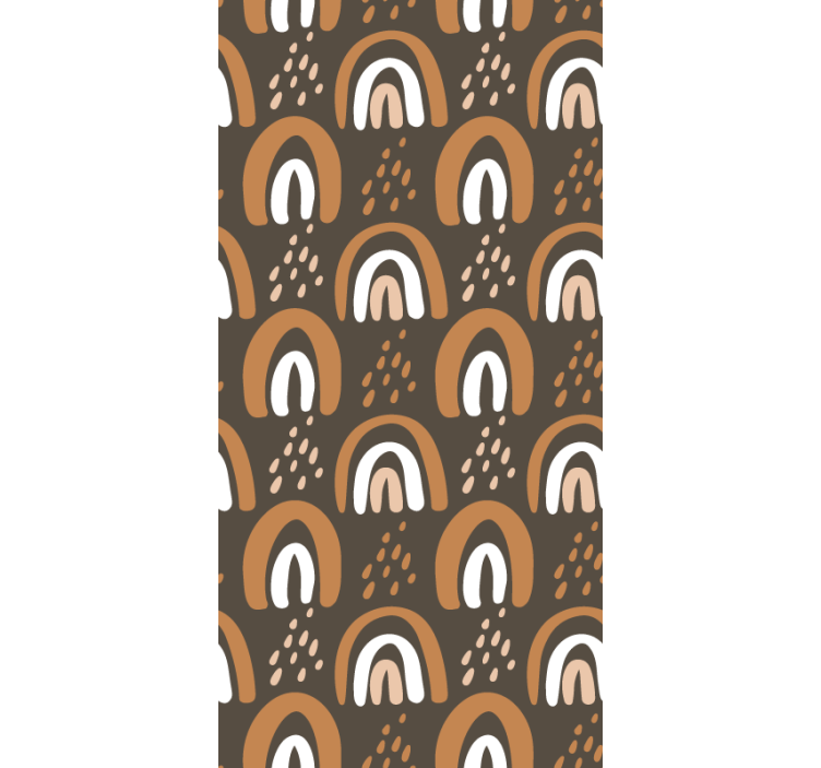 Malte jordnære regnbuer rullegardin barn - Tenstickers